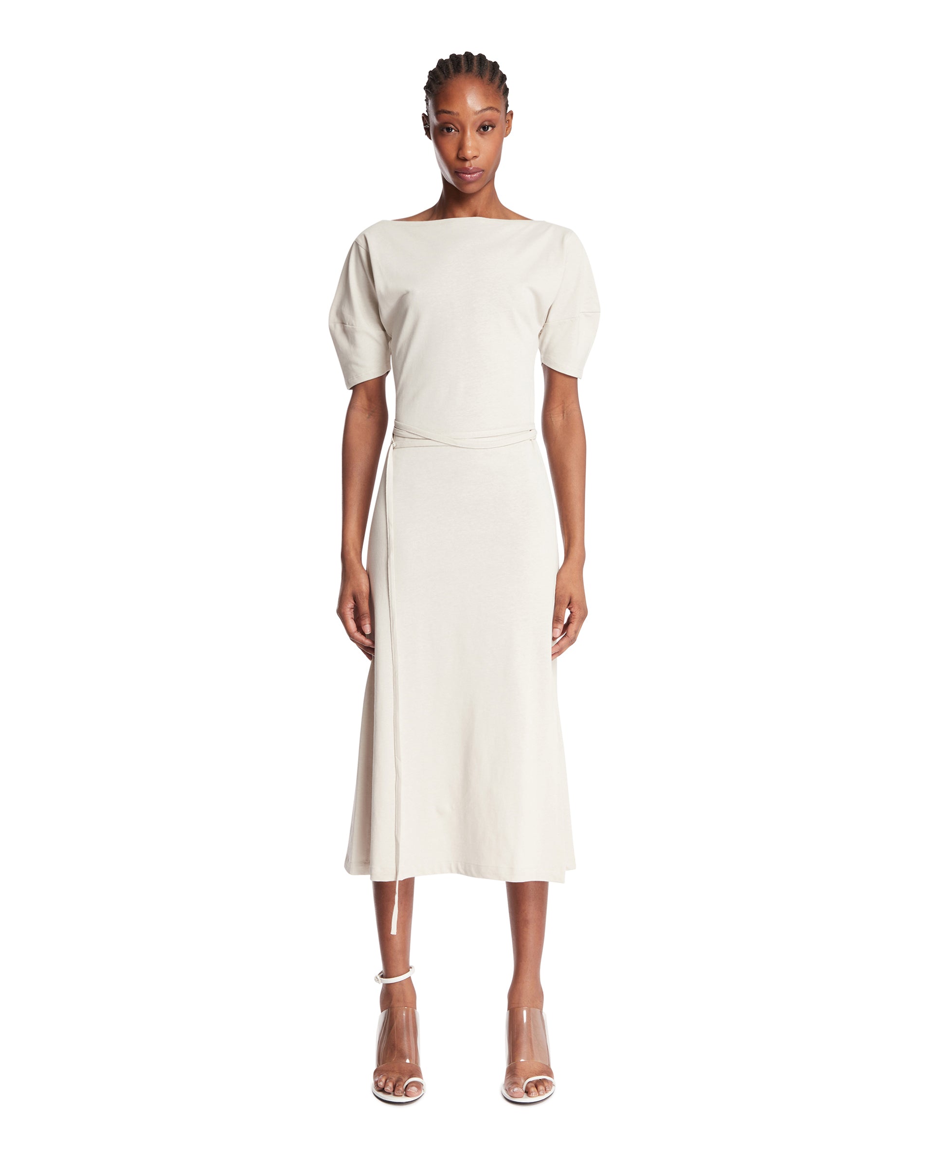 Lemaire Abito Off-Shoulder Grigio