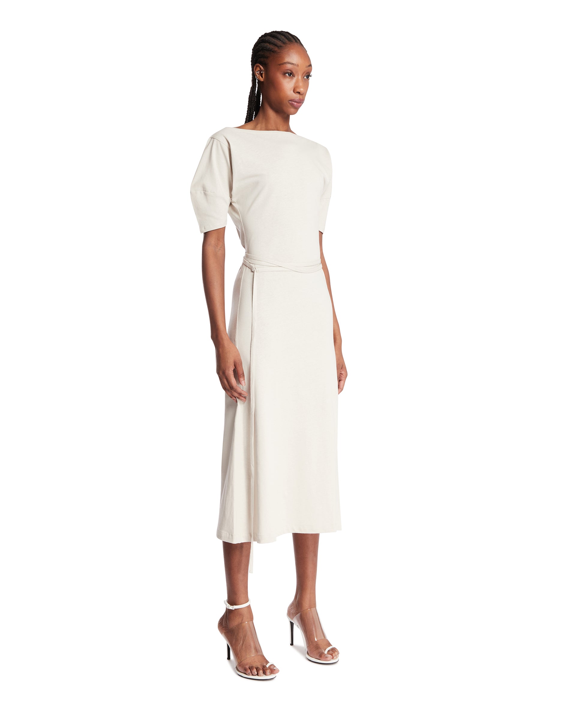 Lemaire Abito Off-Shoulder Grigio, view 2