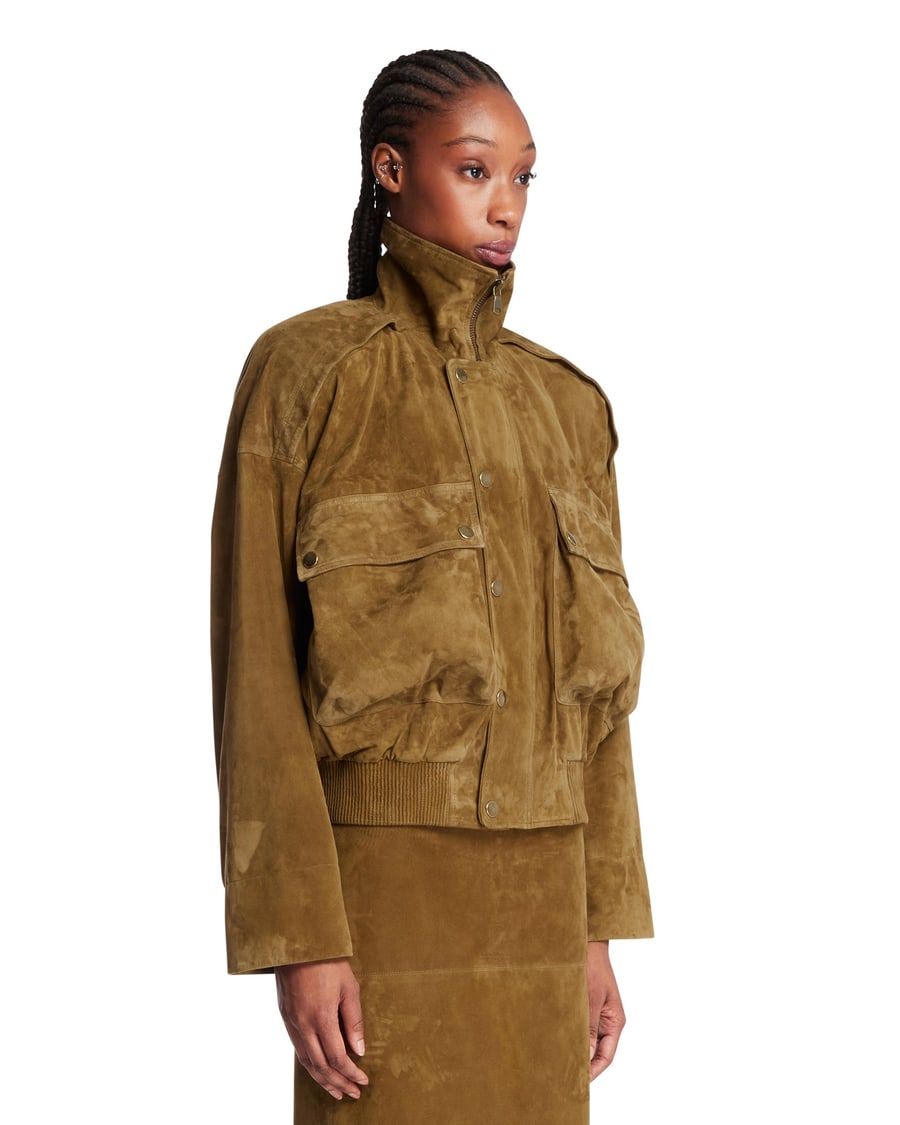 PETAR PETROV Giacca Softcore In Suede Marrone, view 2