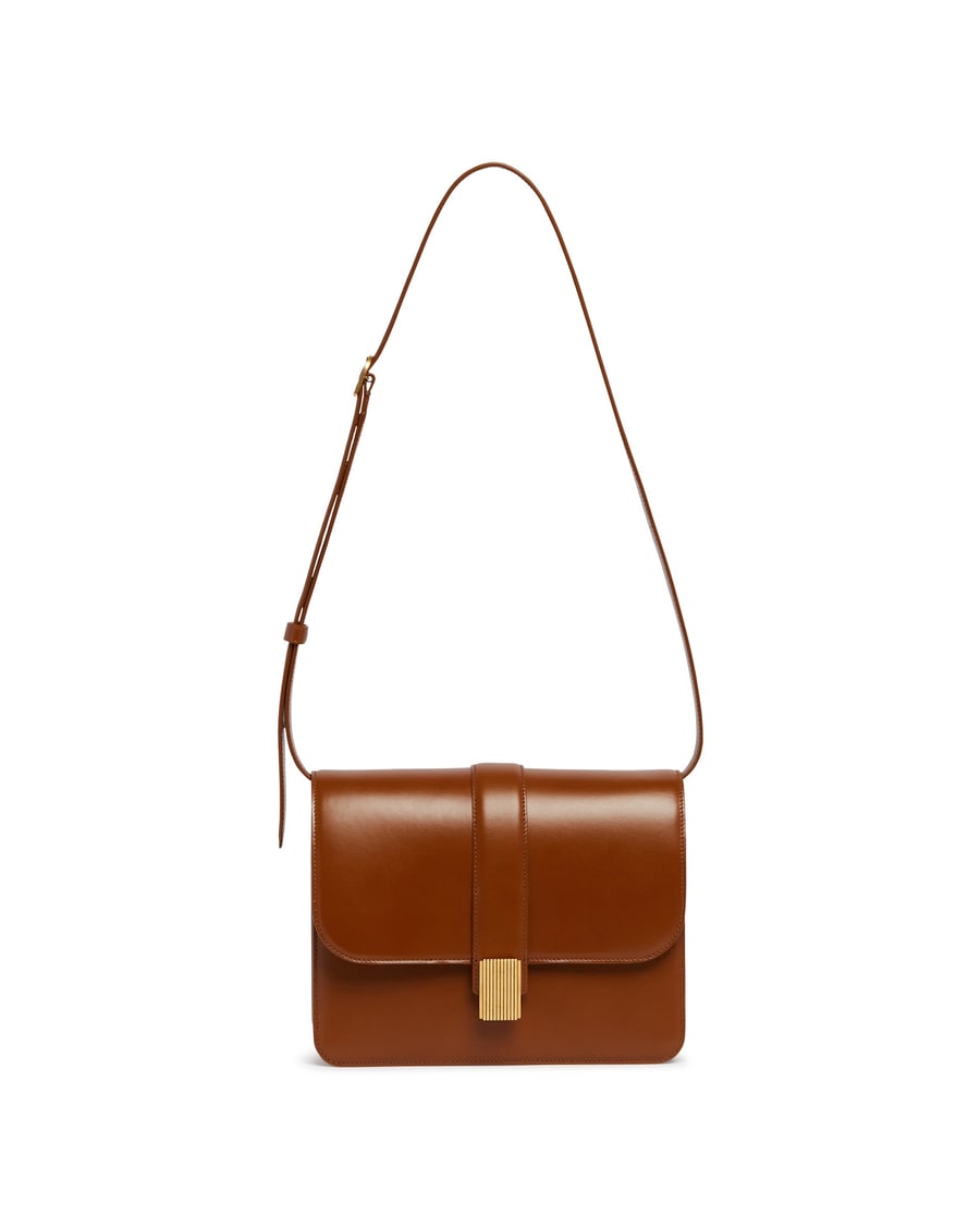 KHAITE Borsa A Spalla Blake Marrone, view 2