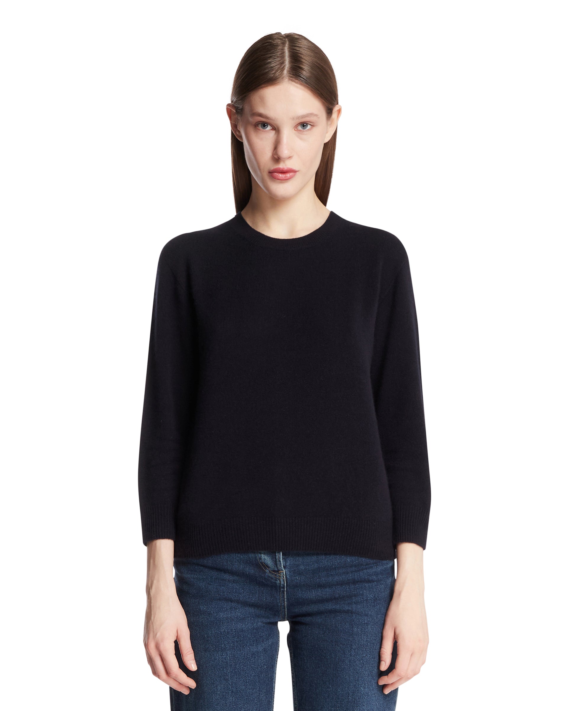 The Row Maglione In Cashmere Blu