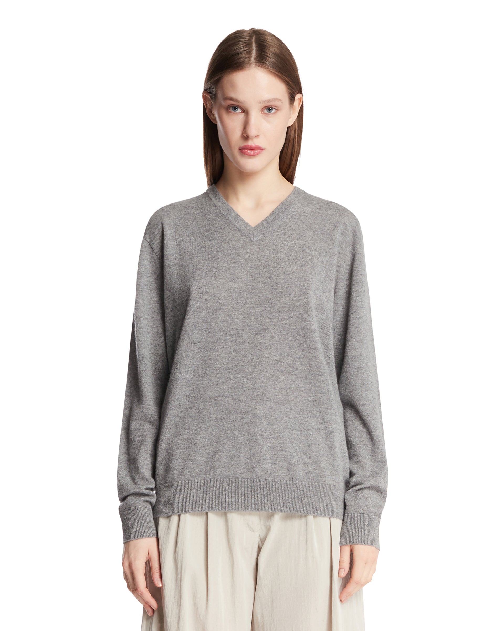 The Row Maglione Nian In Cashmere Grigio