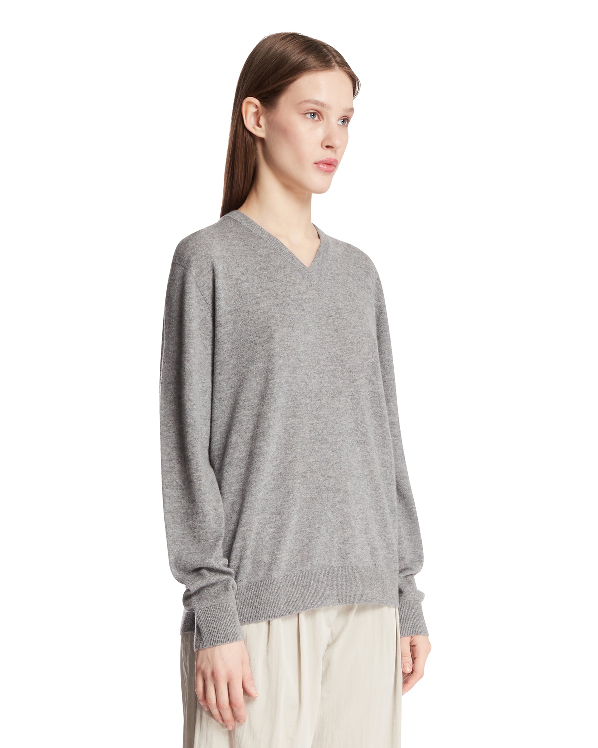 The Row Maglione Nian In Cashmere Grigio, view 2