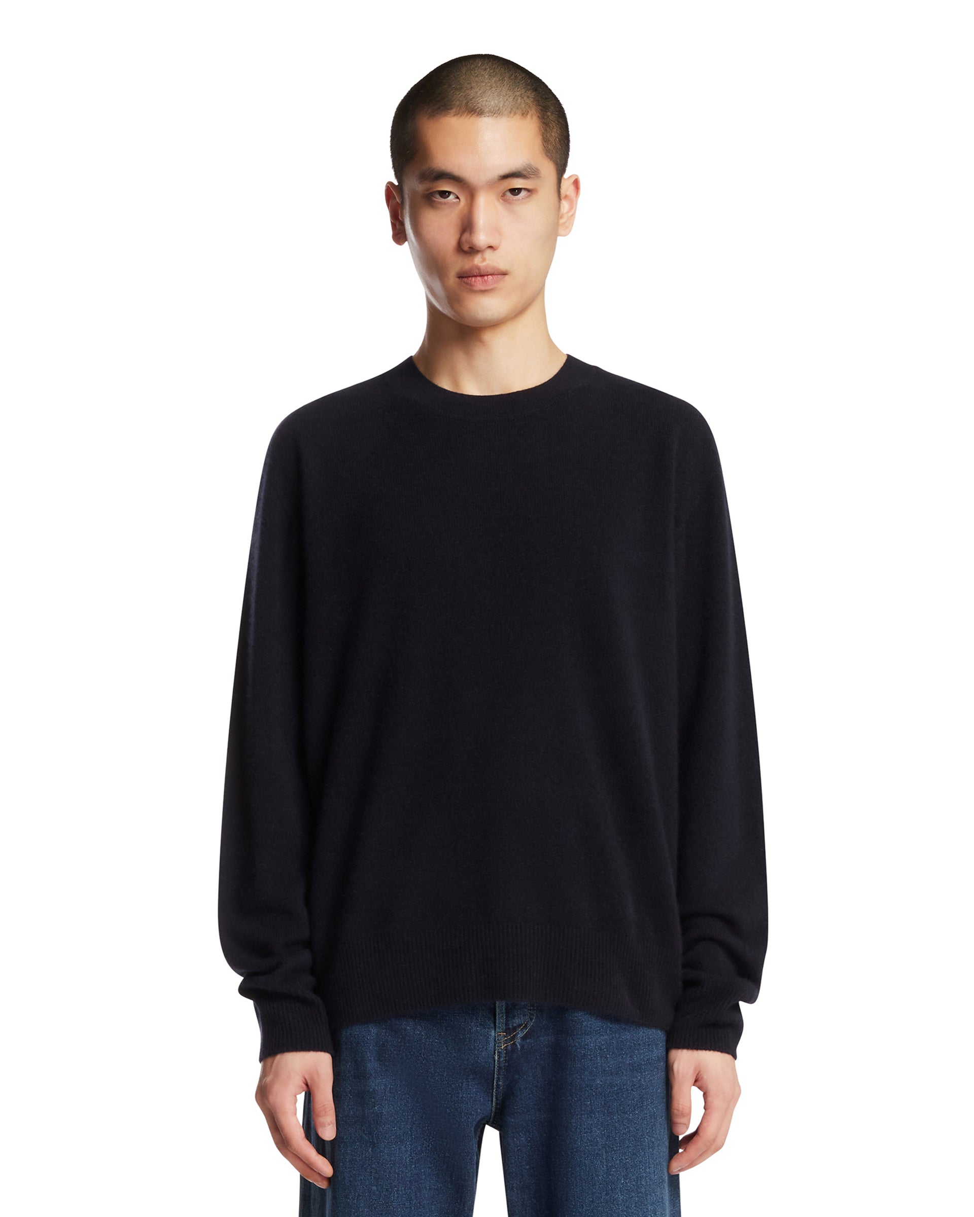 The Row Maglione Auguste In Cashmere Blu