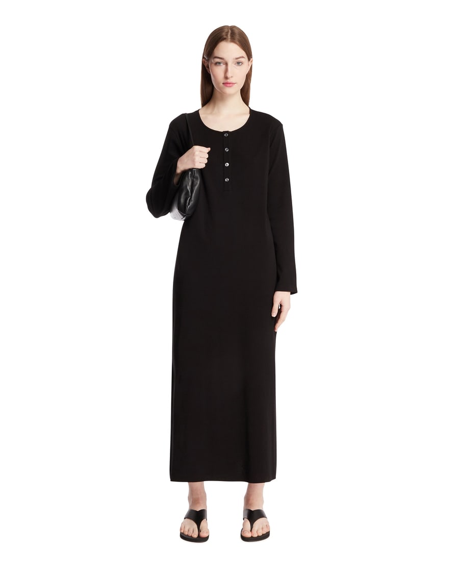 The Row Abito In Cotone Nero, view 3