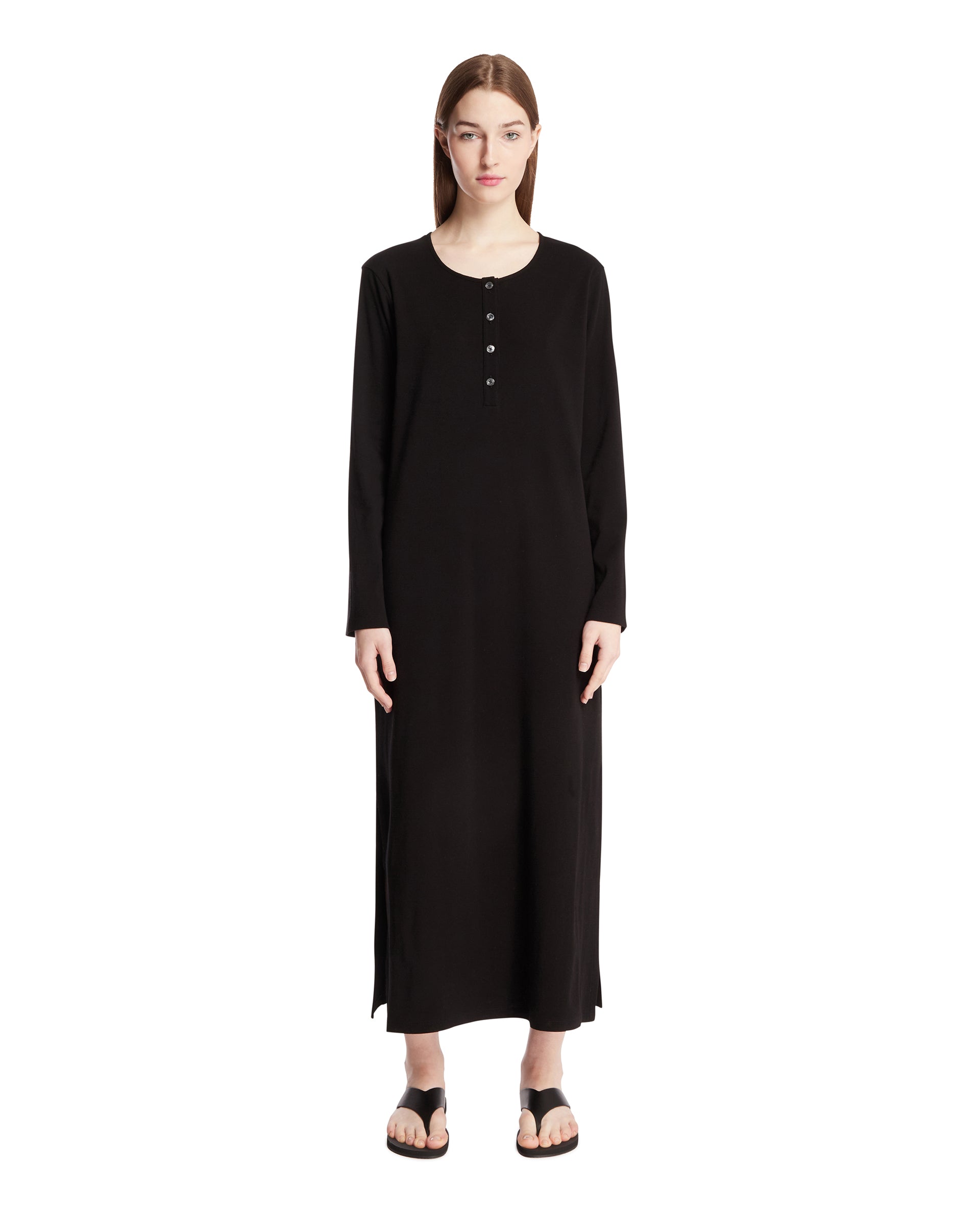 The Row Abito In Cotone Nero