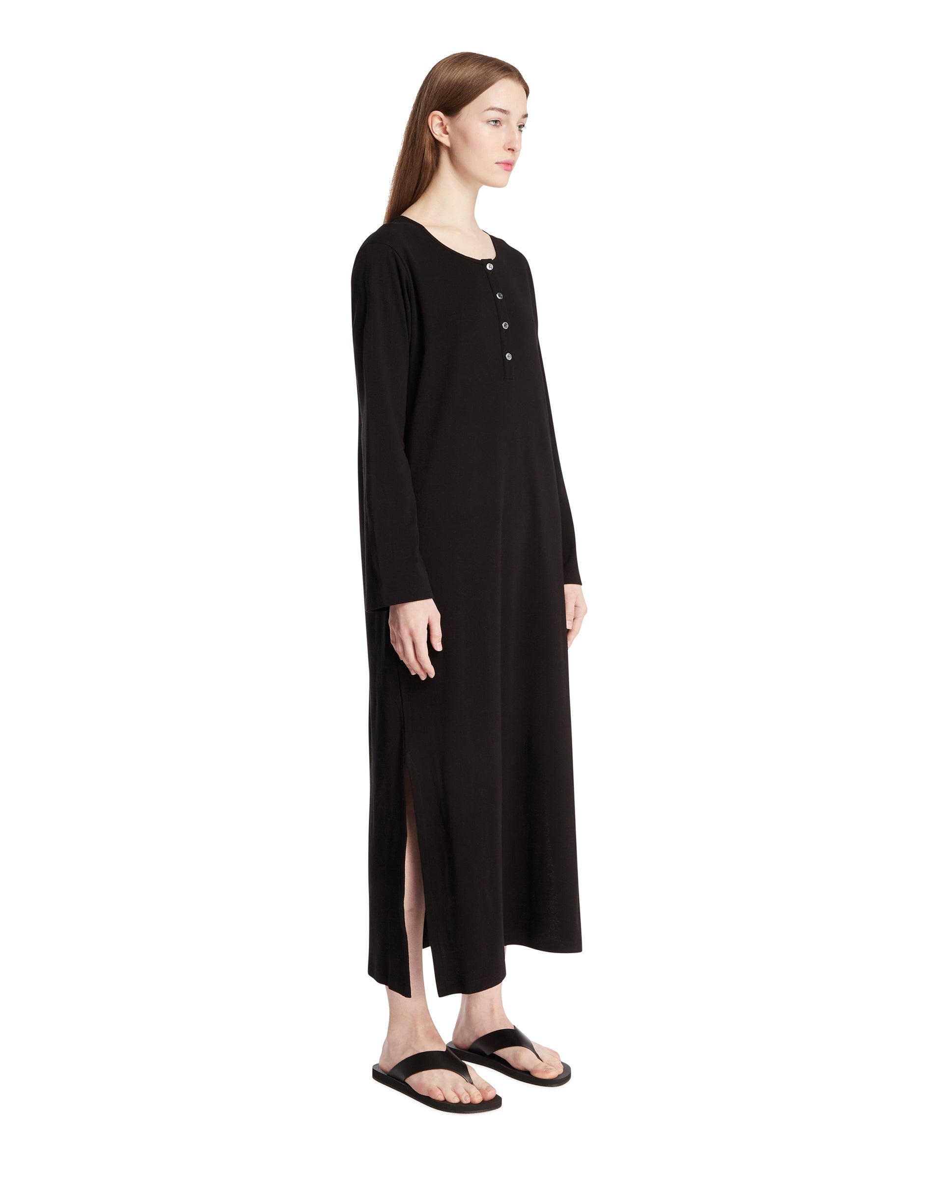 The Row Abito In Cotone Nero, view 2