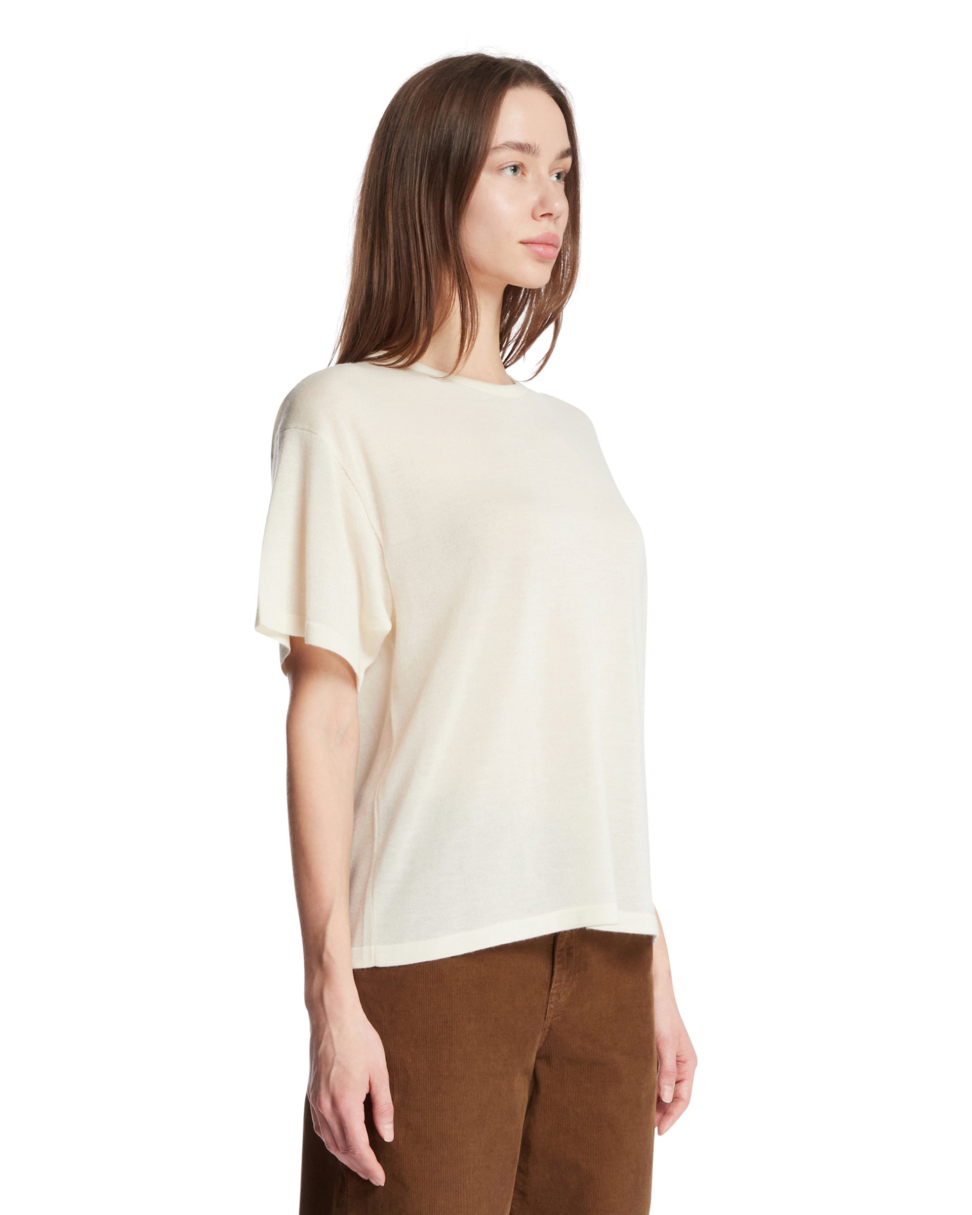 The Row T-Shirt In Cashmere Bianca, view 2
