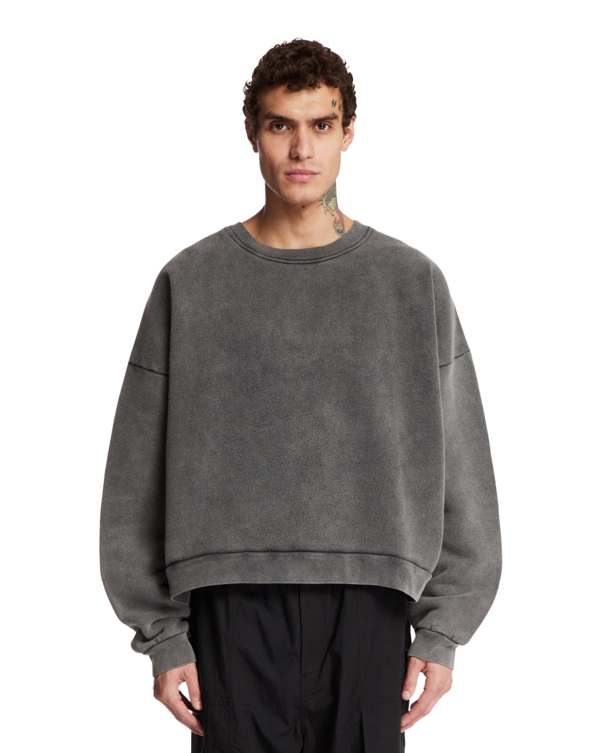 ACNE STUDIOS Felpa Con Logo Grigia
