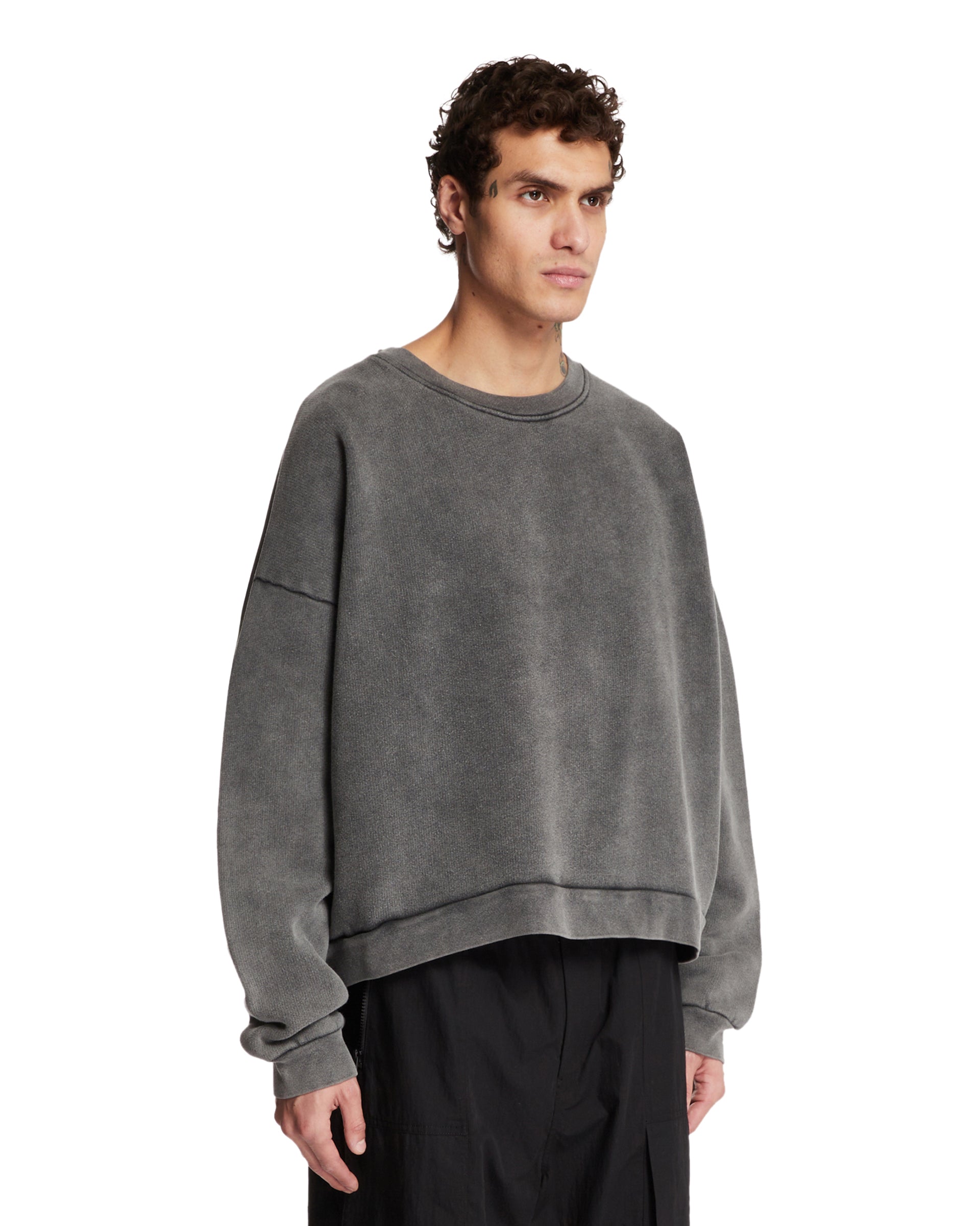ACNE STUDIOS Felpa Con Logo Grigia, view 2