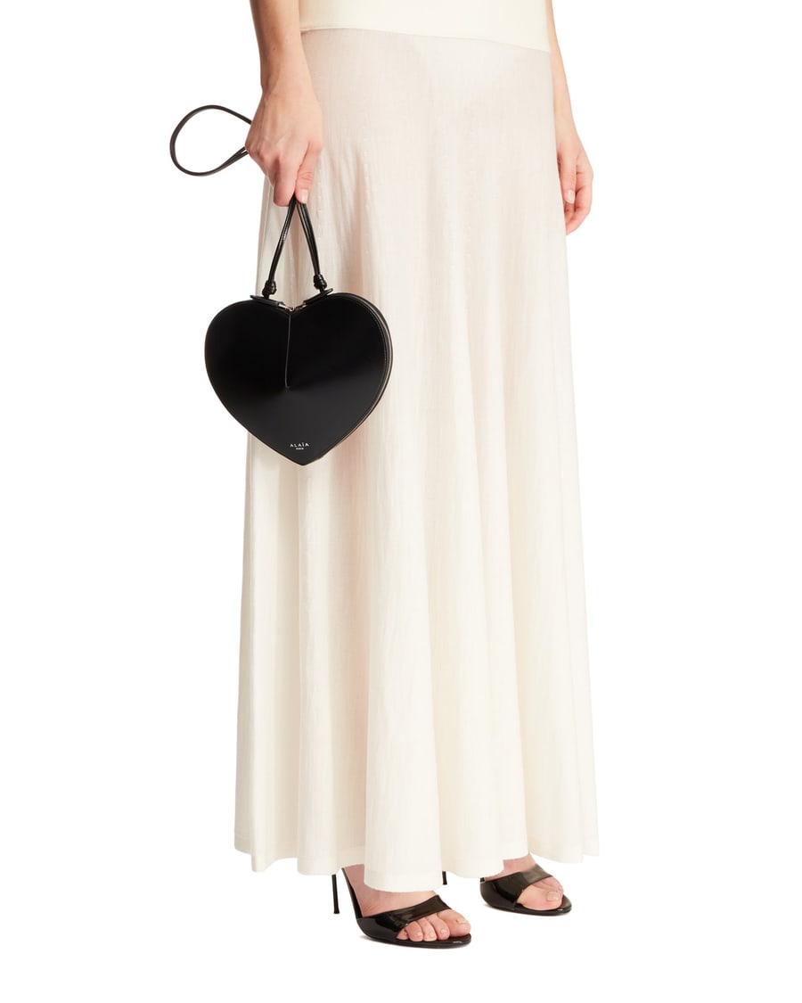 Alaïa Borsa in Pelle Nera Coeur, view 3