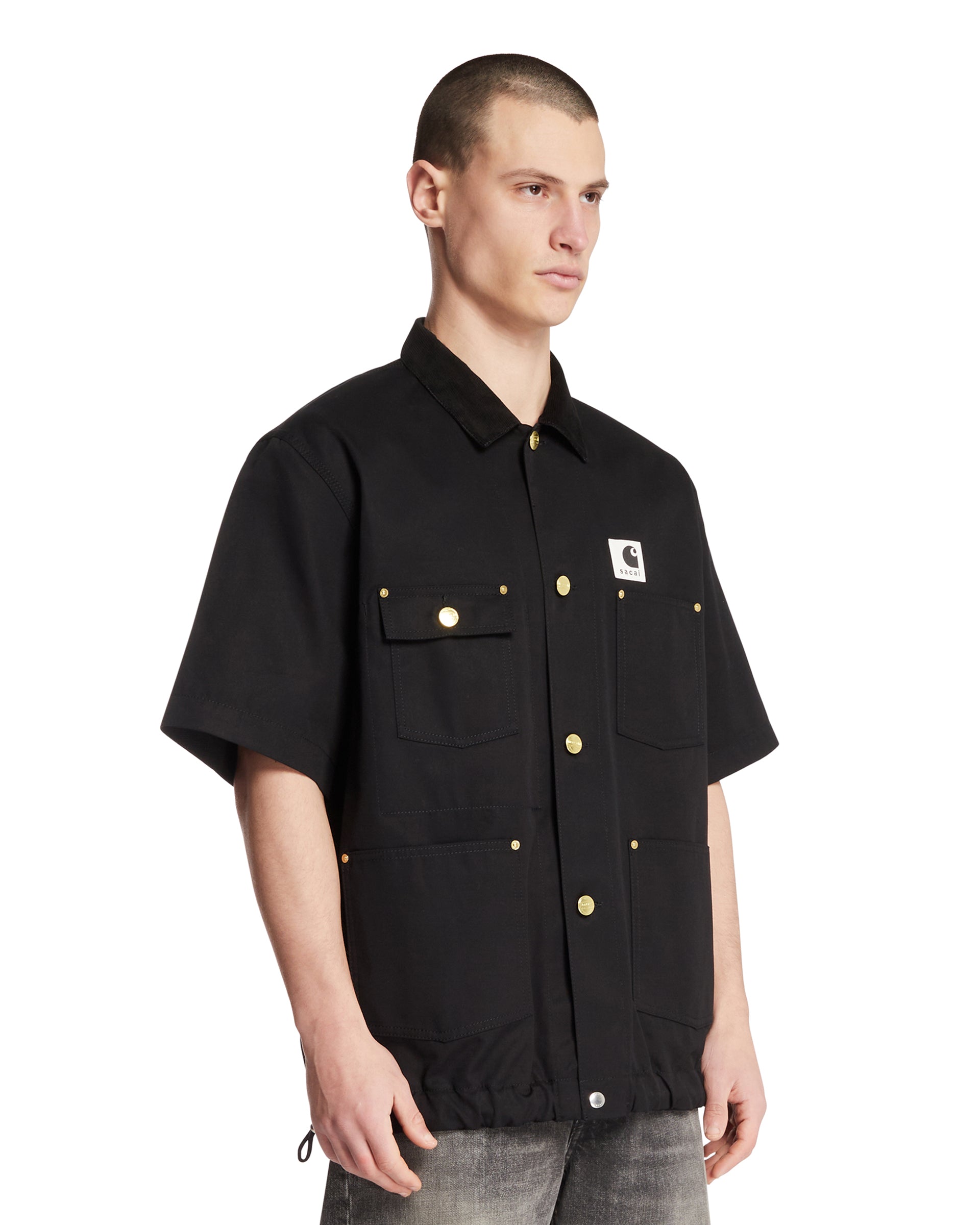 SACAI Sacai x Carhartt WIP Duck Shirt Nera, view 2