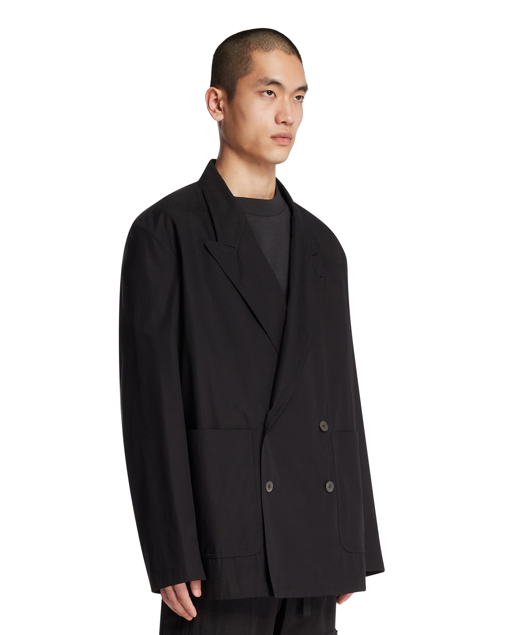 Dries Van Noten Blazer Doppiopetto Nero, view 2