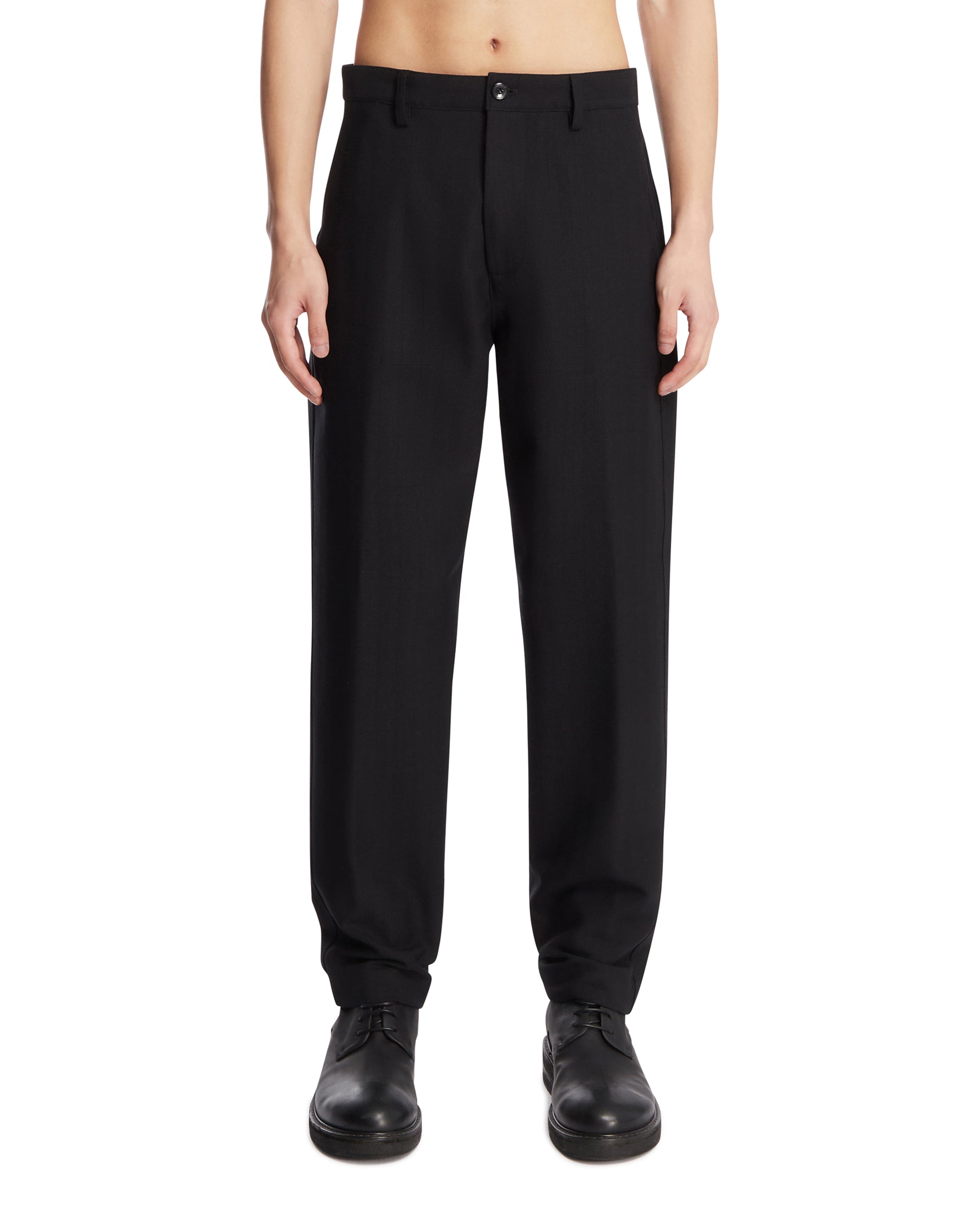 Dries Van Noten Pantaloni Dritti Neri