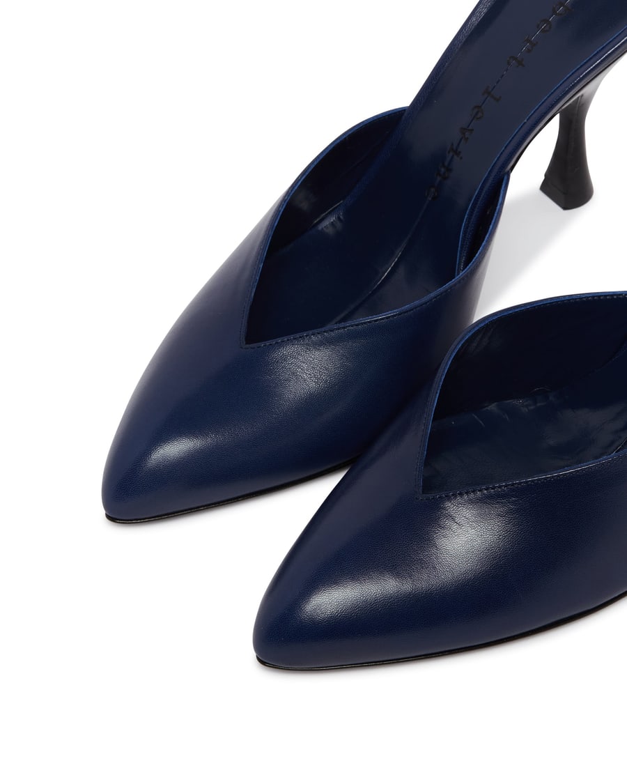 HERBERT LEVINE Mules Sitting Pretty Blu, view 6