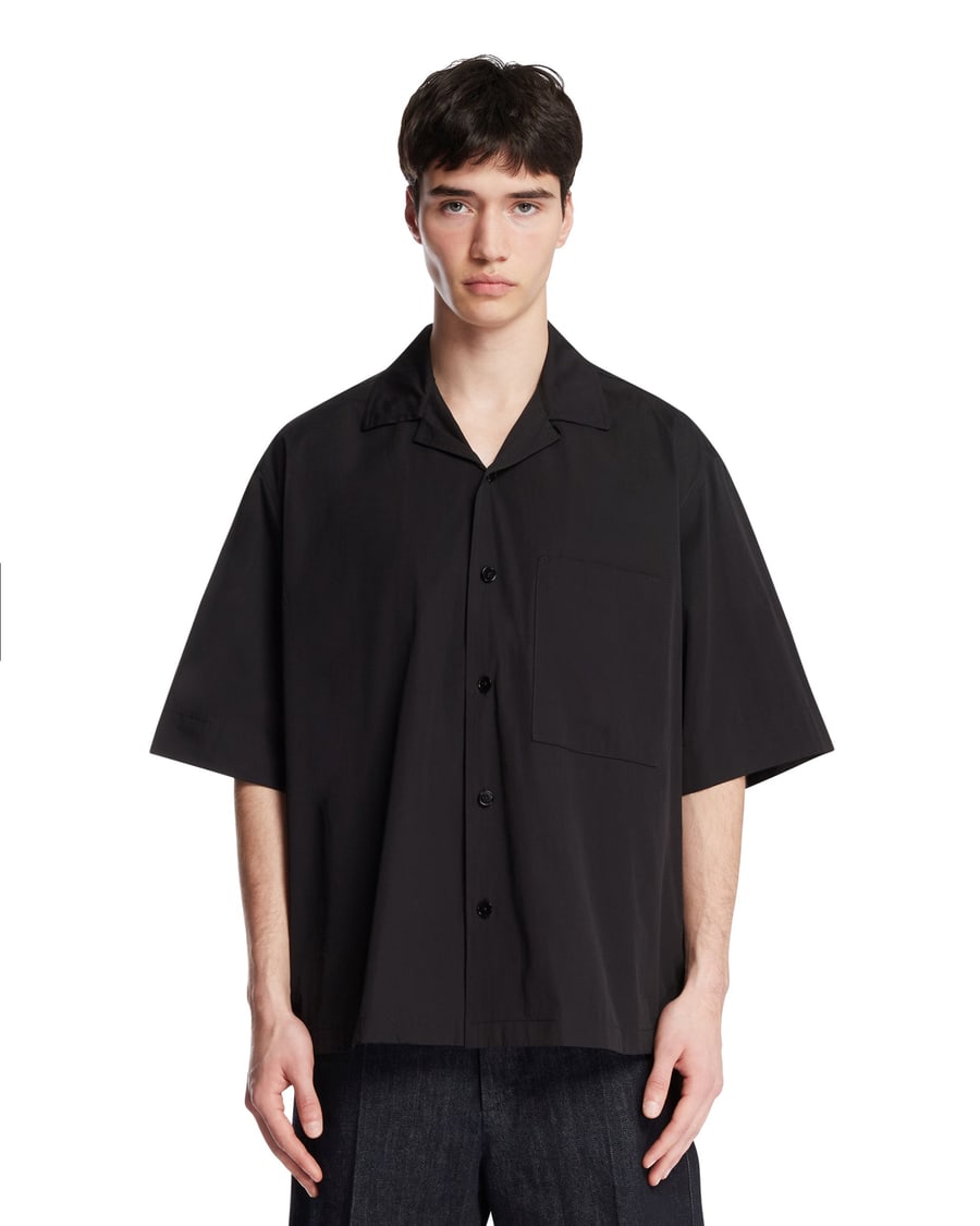 Jil Sander Camicia In Cotone Nera