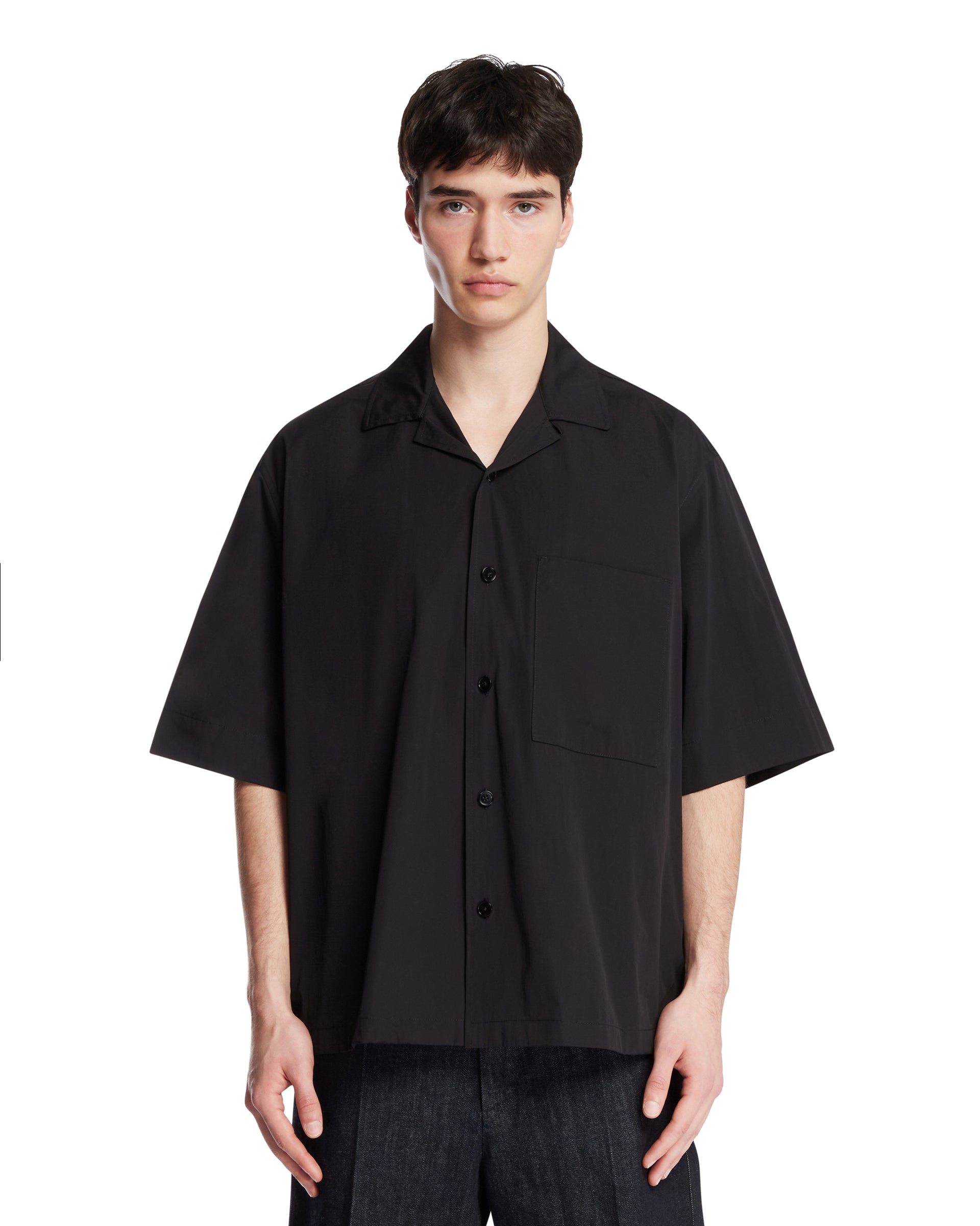 Jil Sander Camicia In Cotone Nera