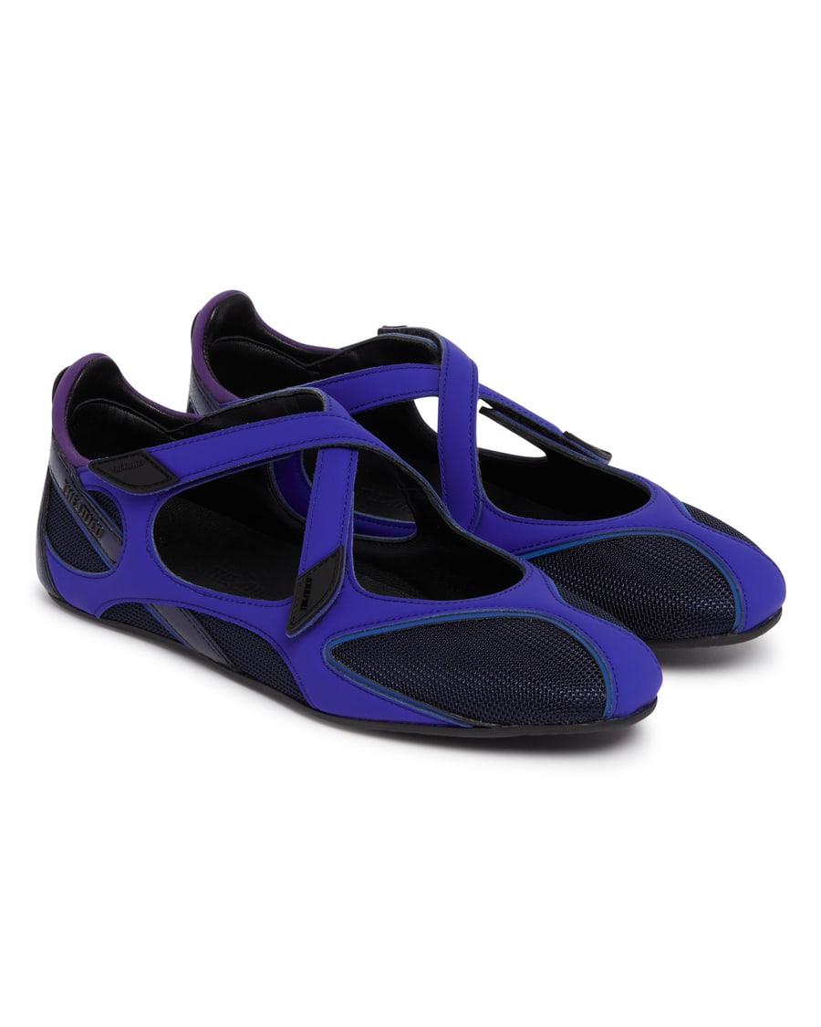 The Attico Ballerine Flat Floor 01 Viola, view 3