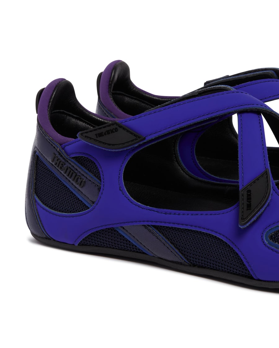 The Attico Ballerine Flat Floor 01 Viola, view 6