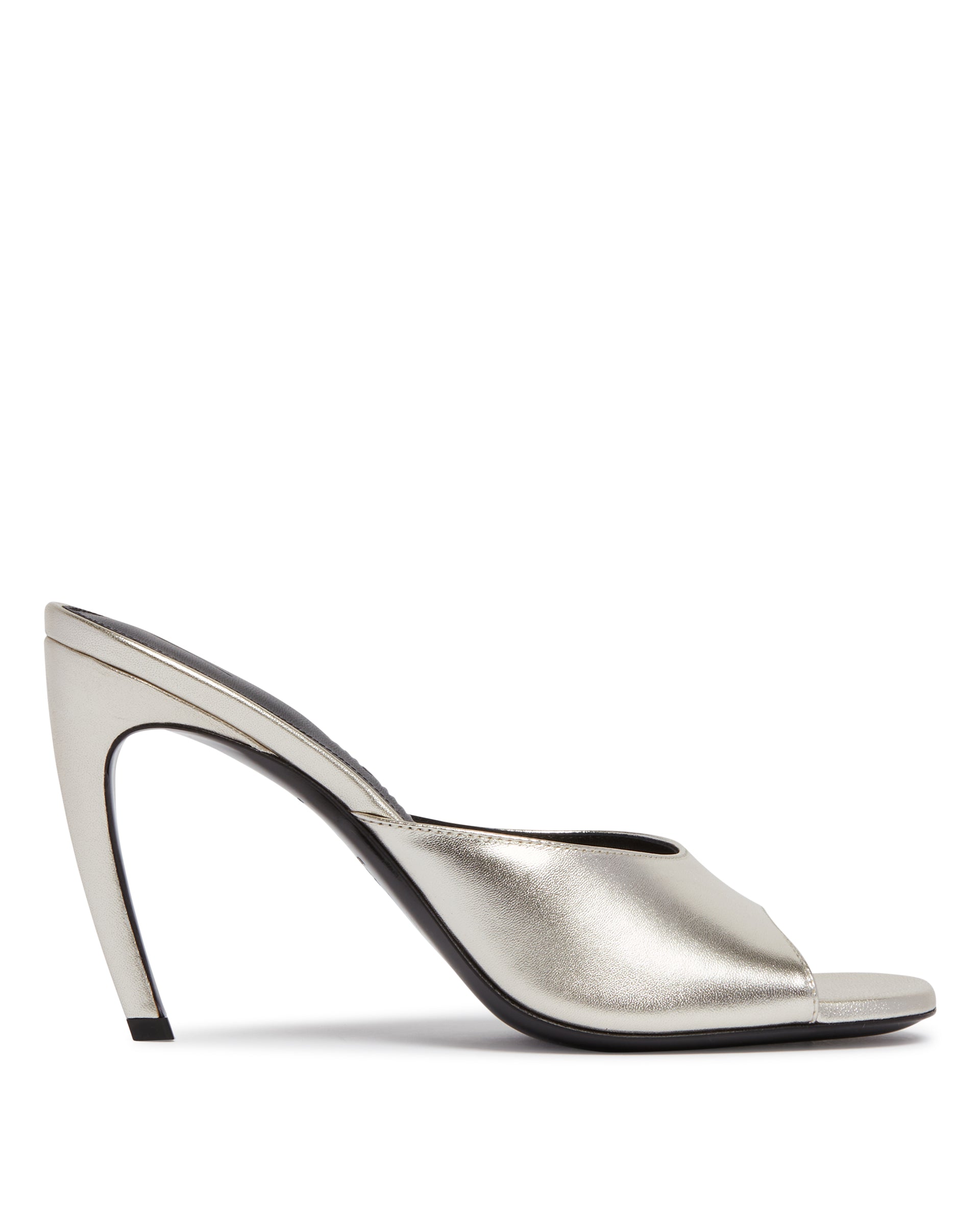 The Attico Mules Betta Argento