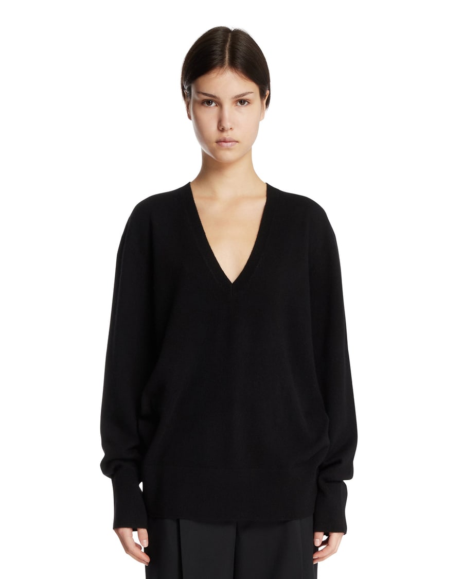Toteme Pullover Con Scollo A V Nero