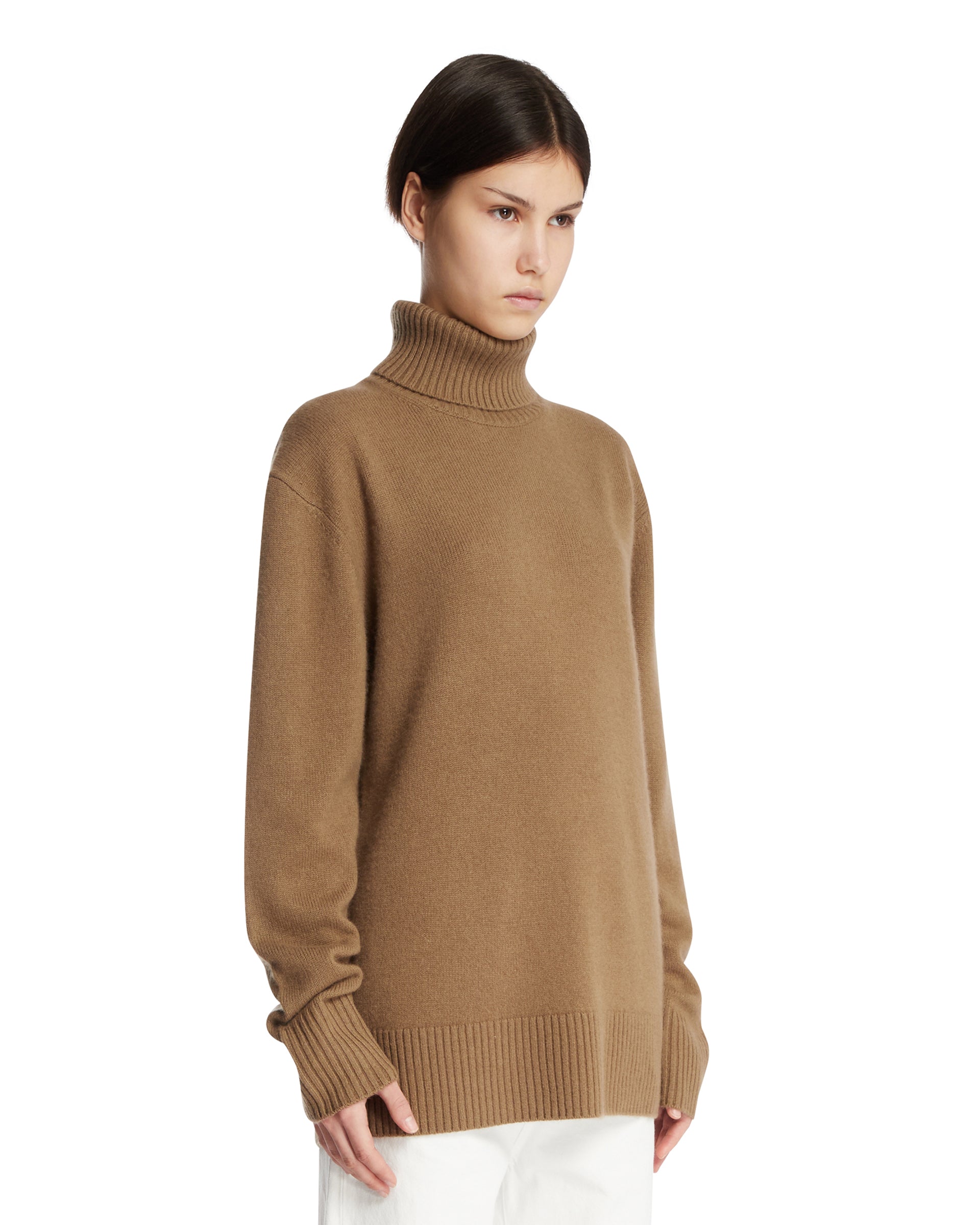 Toteme Pullover A Collo Alto Beige, view 2