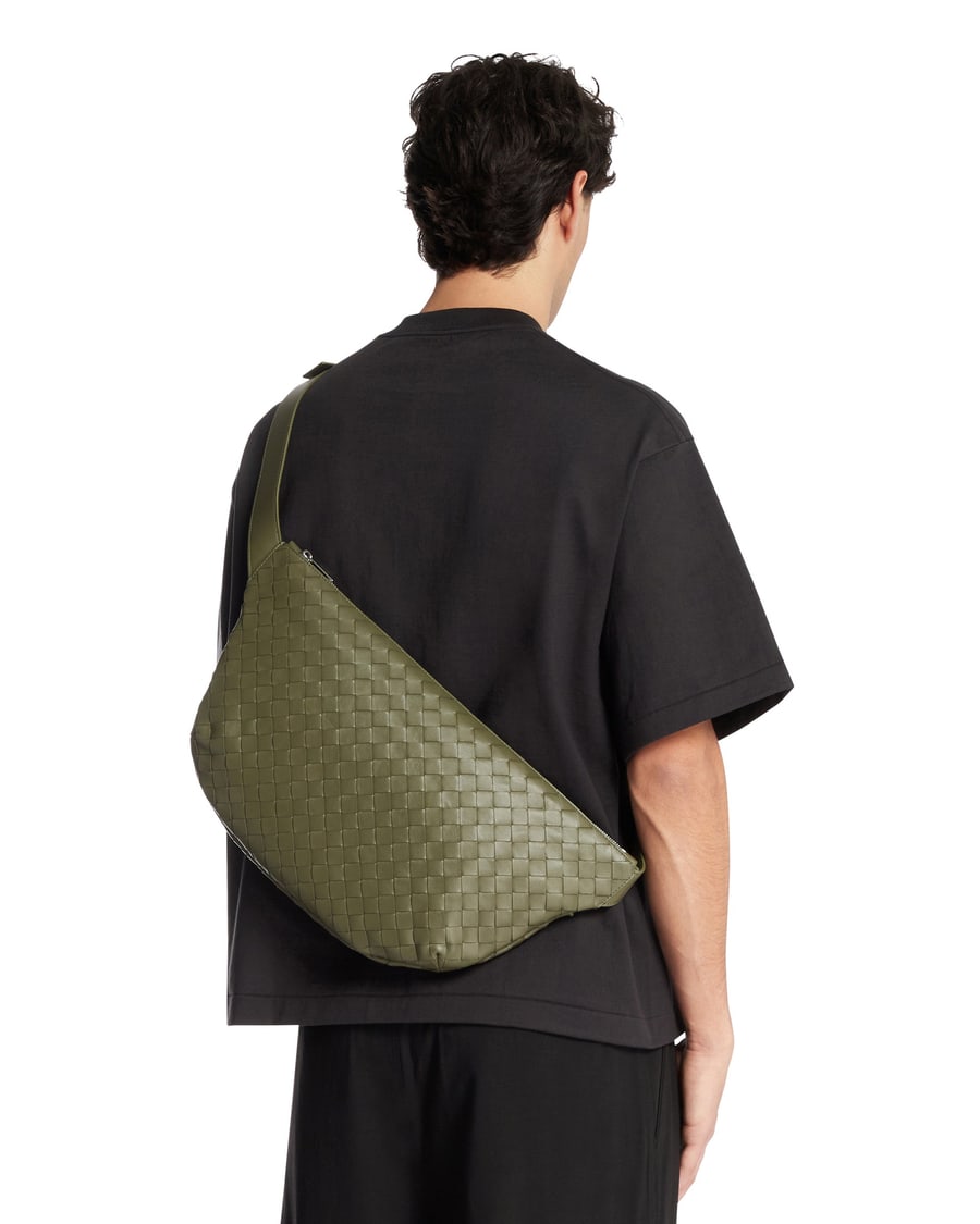 Bottega Veneta Borsa Intrecciato Day Sling Verde, view 3