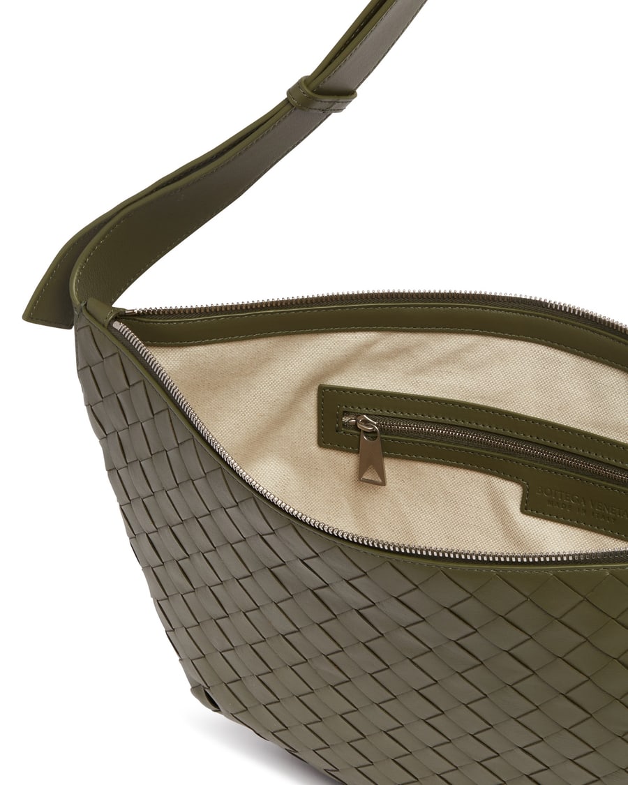 Bottega Veneta Borsa Intrecciato Day Sling Verde, view 4