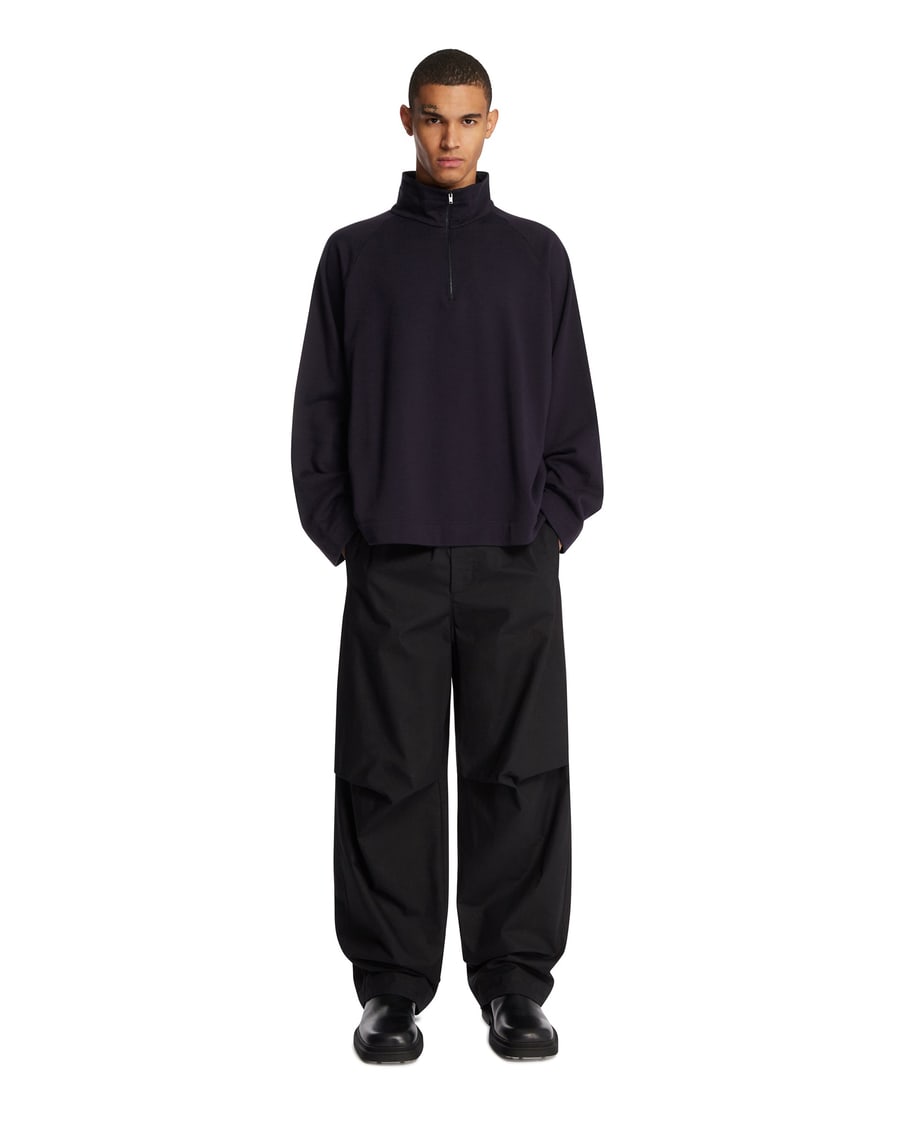 The Row Top in Cotone E Cashmere Blu, view 3