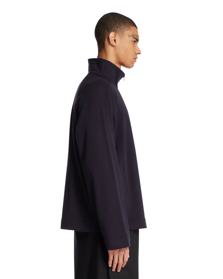 The Row Top in Cotone E Cashmere Blu, view 4