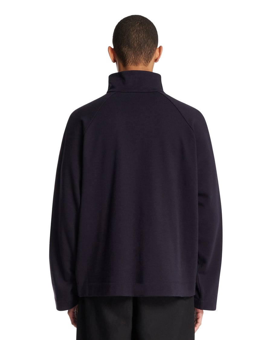 The Row Top in Cotone E Cashmere Blu, view 5
