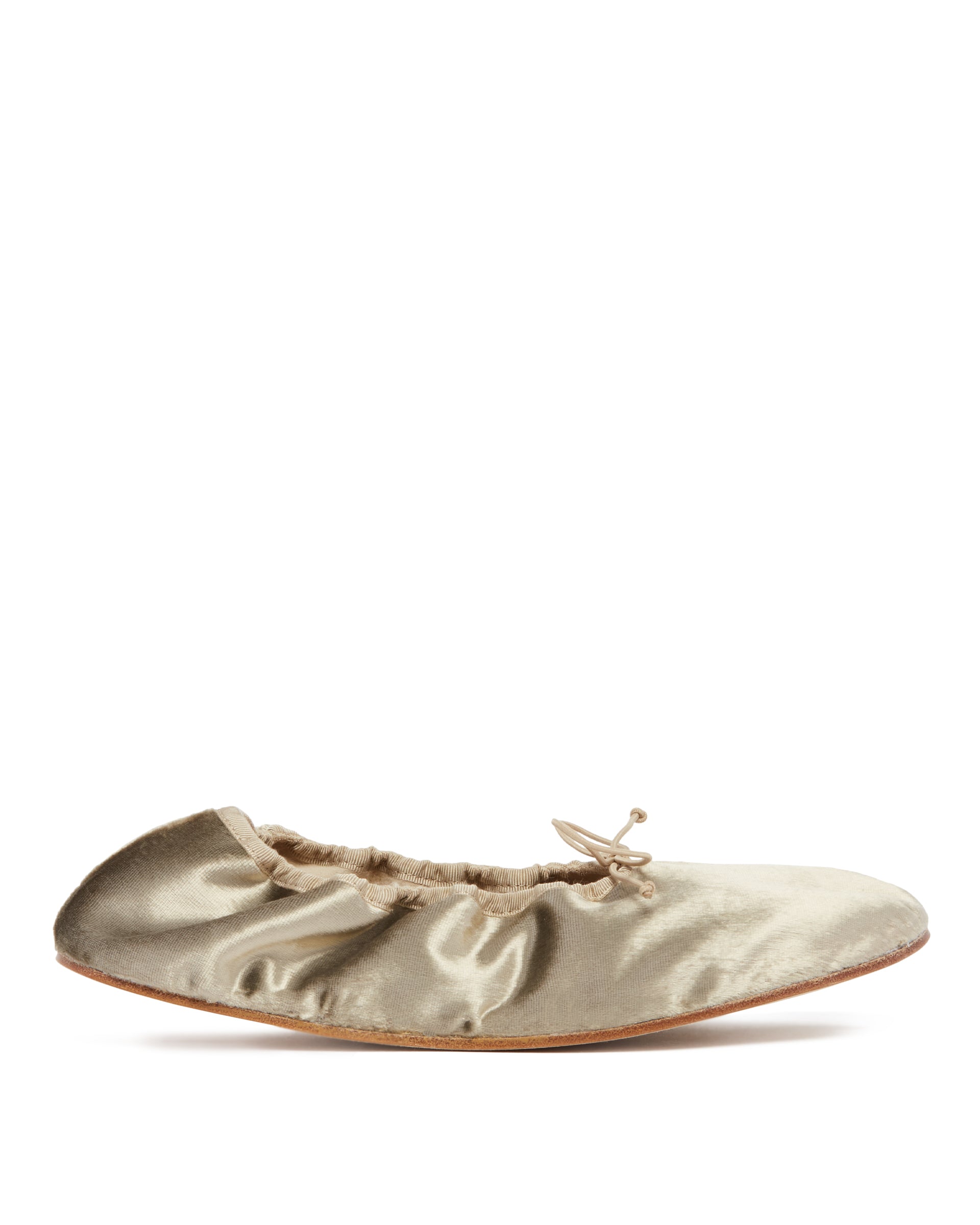 The Row Ballerine Stondate in Velluto Beige