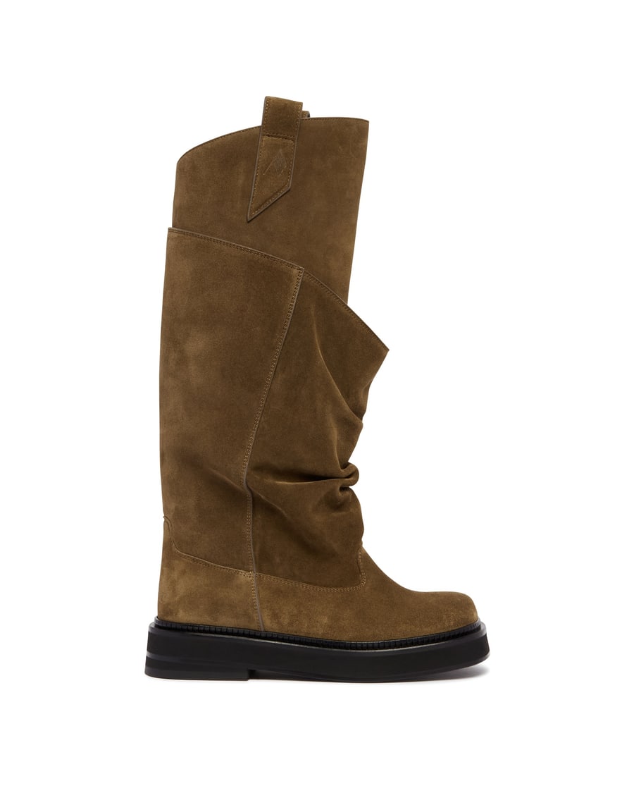 The Attico Combat Boot New Robin Passeggiata Marroni