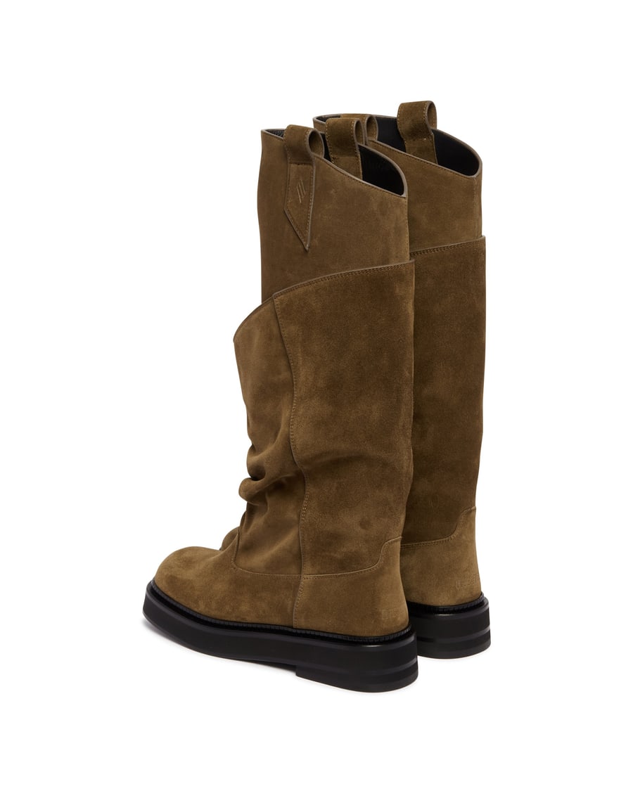 The Attico Combat Boot New Robin Passeggiata Marroni, view 5