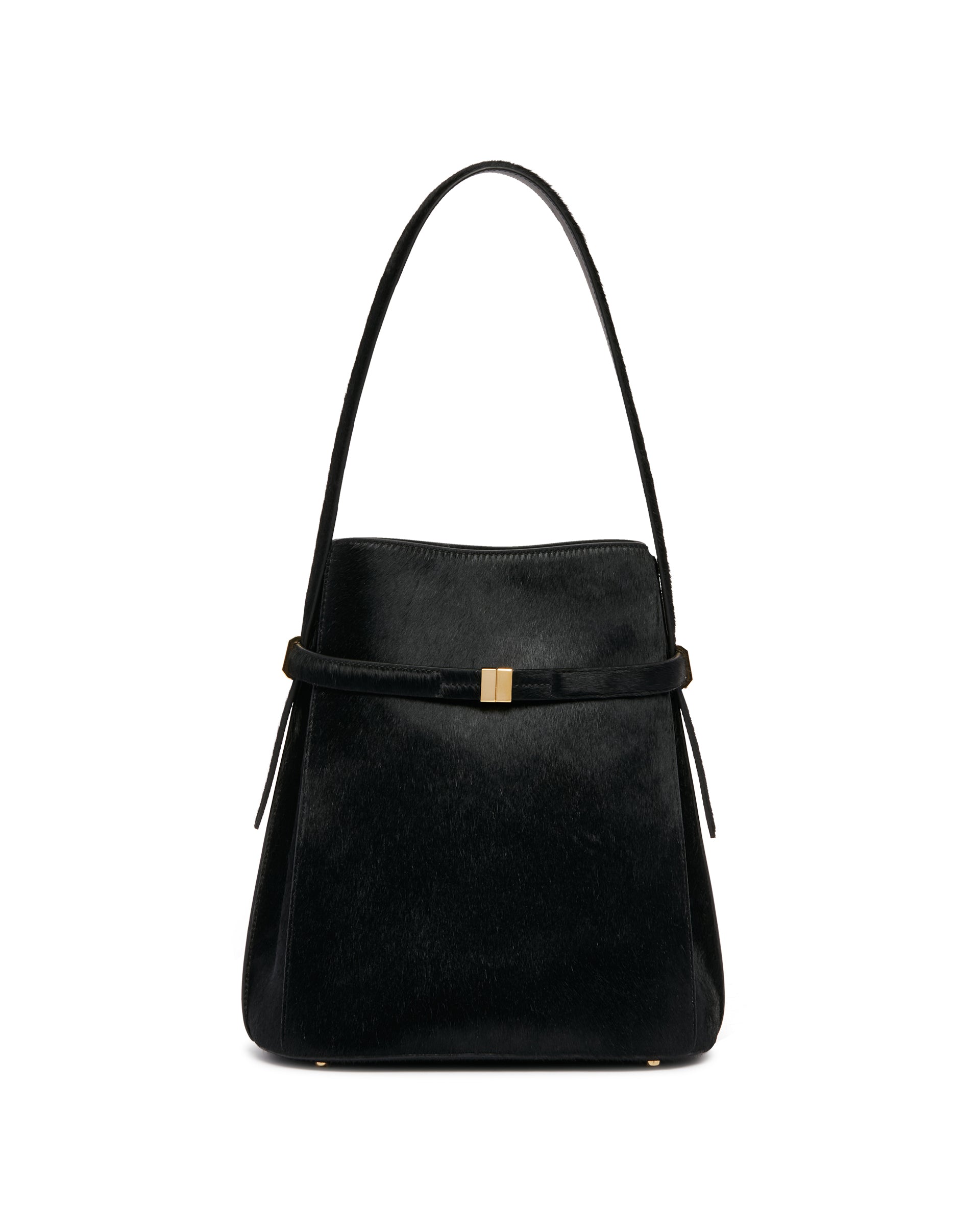Toteme Borsa Belted In Cavallino Nera, view 2