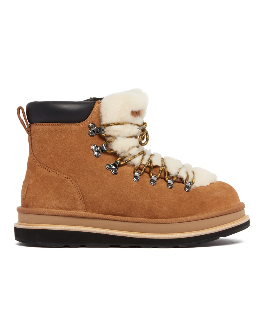 UGG UGG X Sacai Stivaletti Hiker In Pelle Beige, view 2