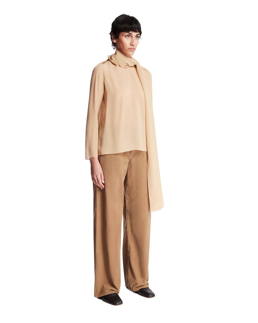 The Row Camicia In Seta Beige, view 2
