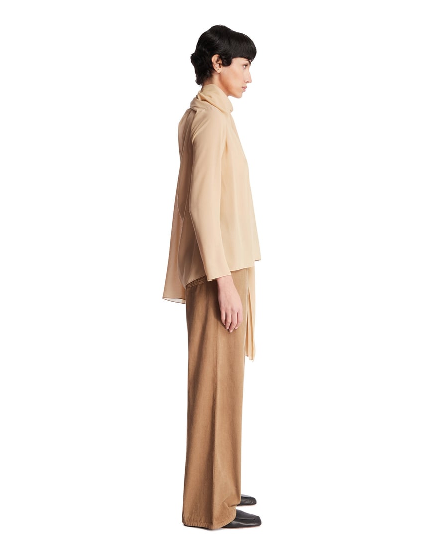 The Row Camicia In Seta Beige, view 4