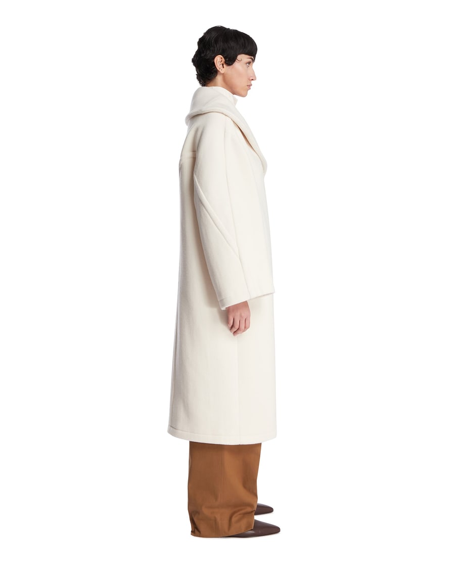 The Row Cappotto in Lana Regino Bianco, view 4