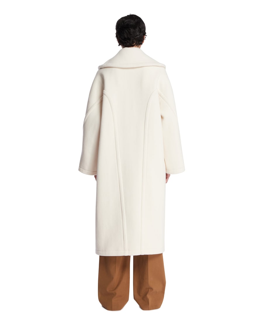 The Row Cappotto in Lana Regino Bianco, view 5