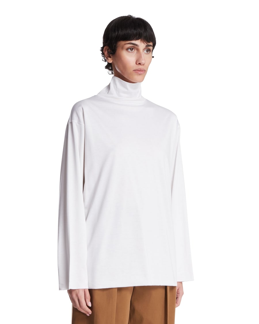 The Row Top In Seta E Cotone Bianco, view 2
