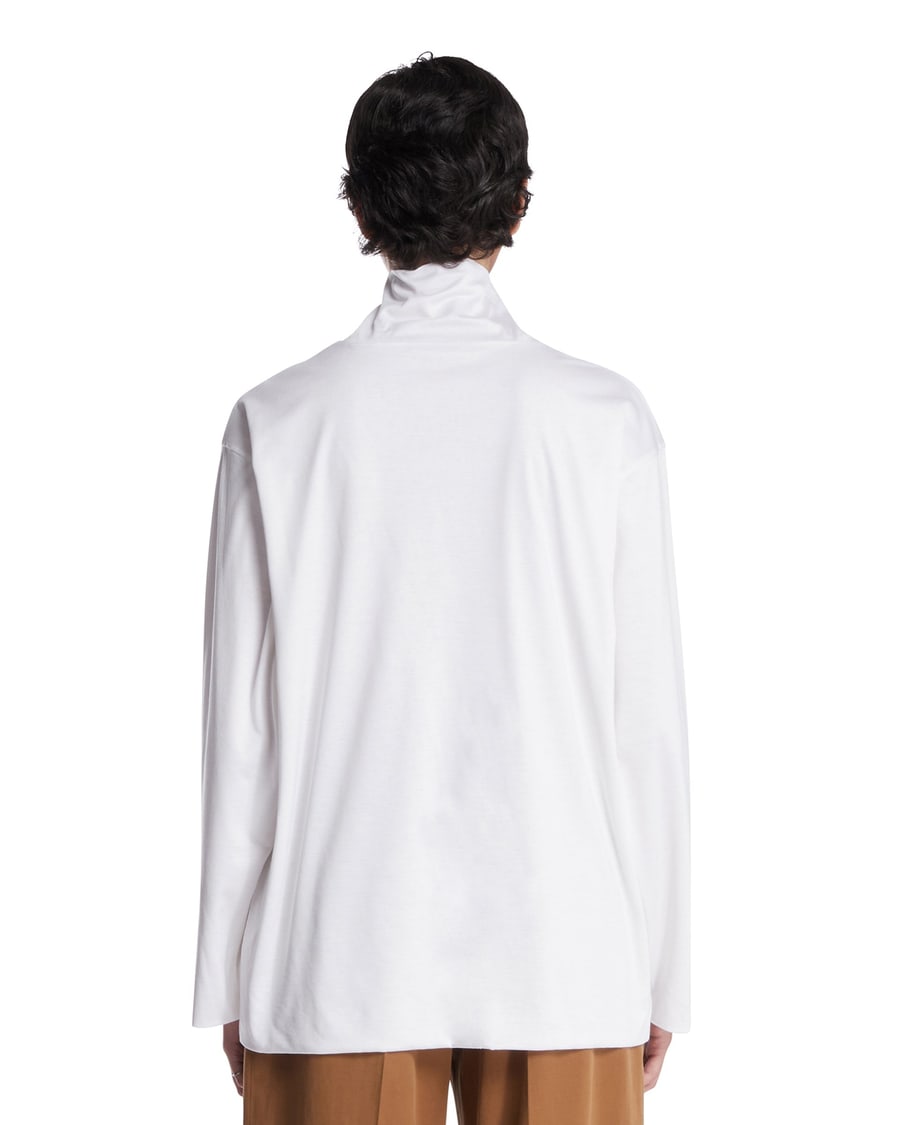 The Row Top In Seta E Cotone Bianco, view 5