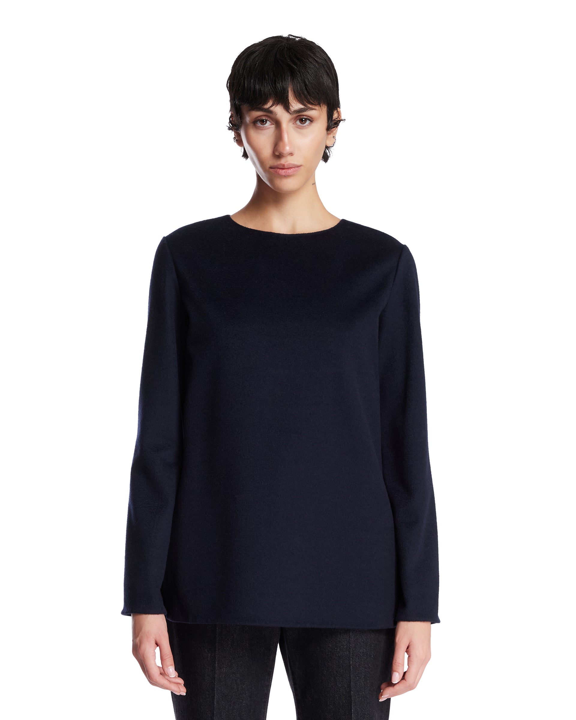The Row Top In Cashmere Blu