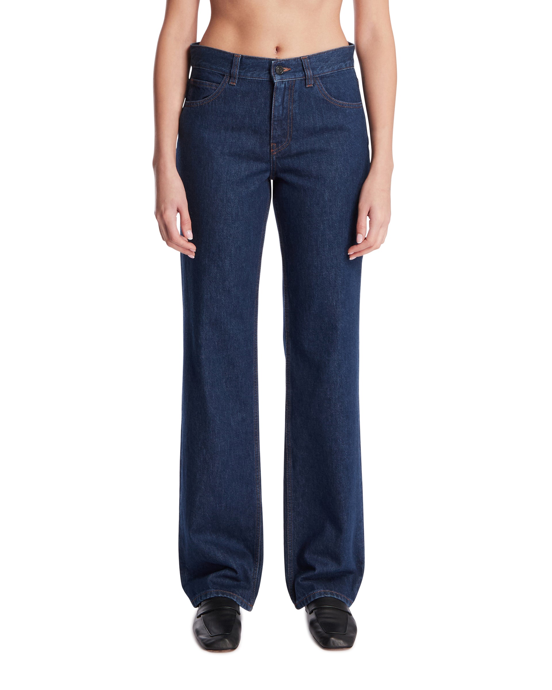 The Row Jeans in Cotone Carlyl Blu