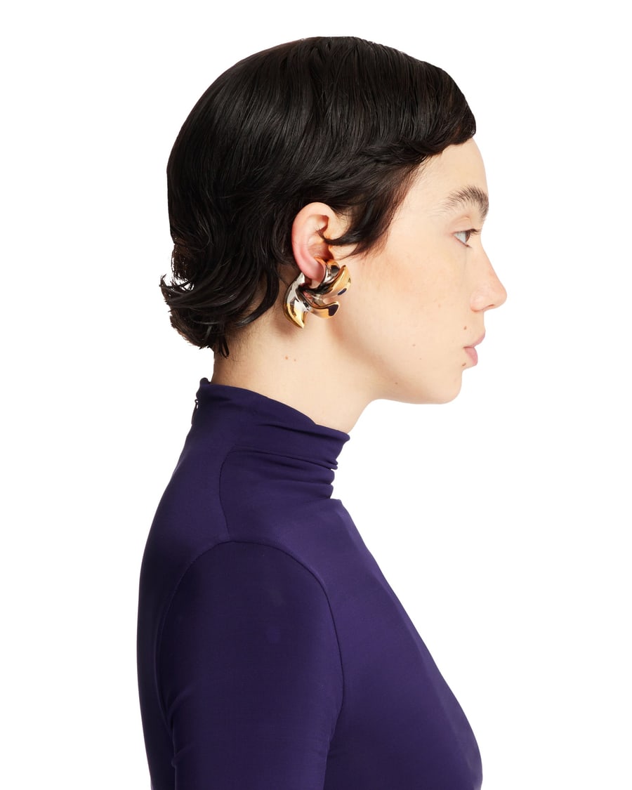 PANCONESI Petali Ear Cuff Argentato, view 3