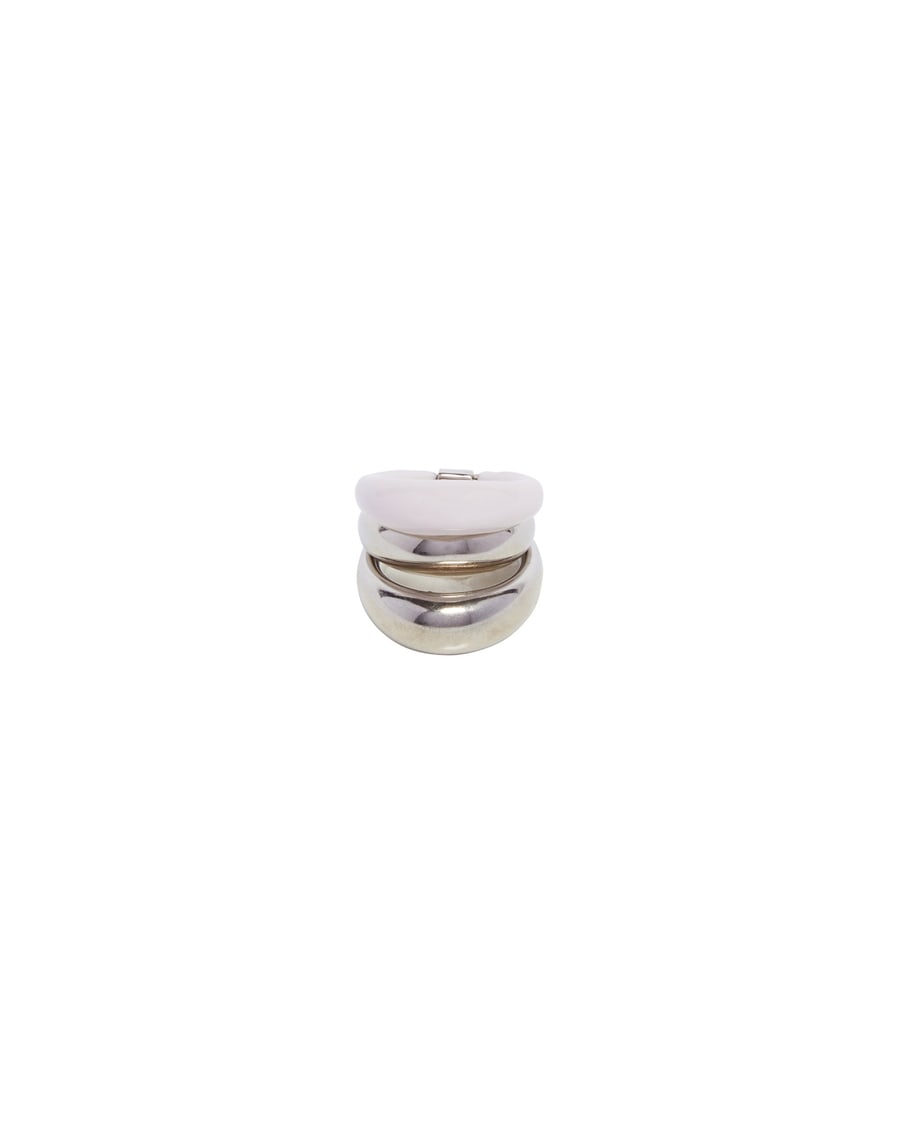 PANCONESI Anello Multi-fasce Argento, view 2
