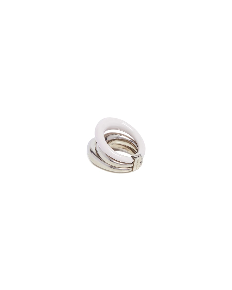 PANCONESI Anello Multi-fasce Argento, view 3