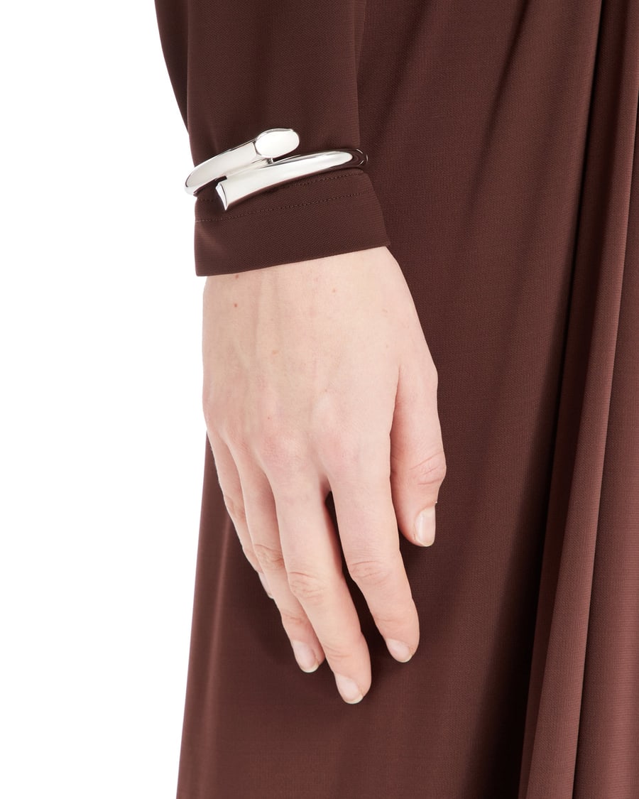 CHARLOTTE CHESNAIS Bracciale Biseau Argentato, view 3