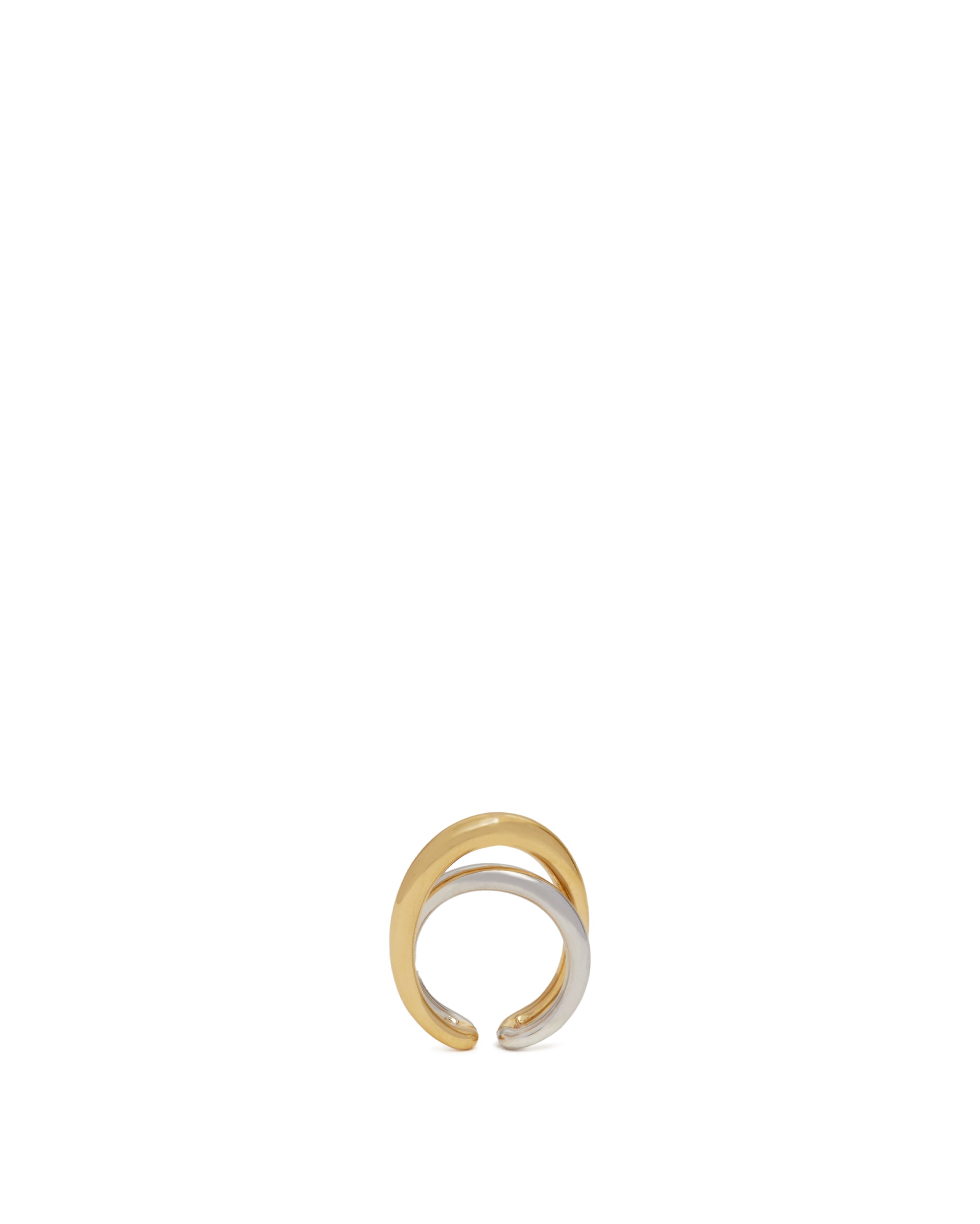 CHARLOTTE CHESNAIS Anello Initial Oro E Argento
