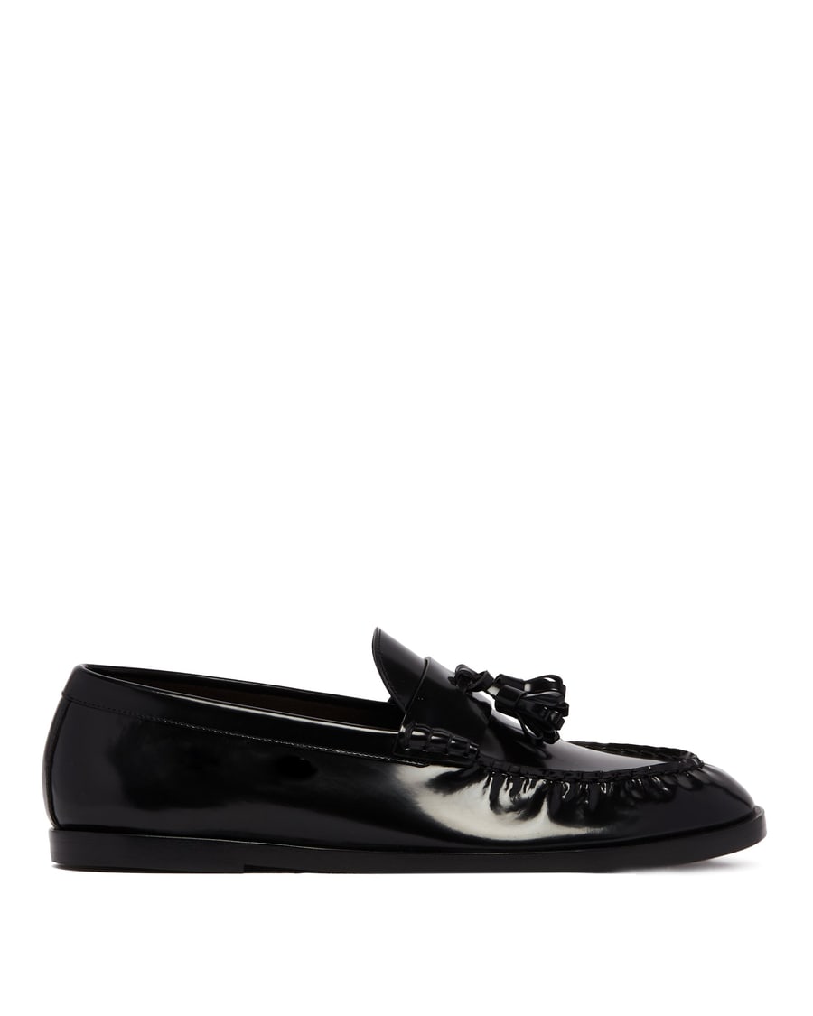 The Row Mocassini Mens In Pelle Neri